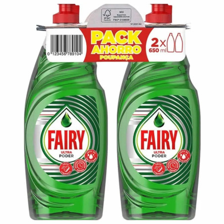 Poudre Fairy Ultra 2 x 650 ml