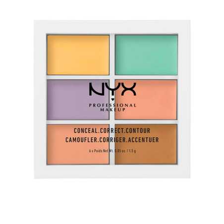 CONCEAL CORRECT CONTOUR palette 6 x 1,5 gr by NYX PROFESSIONAL MAKE UP for Unisex