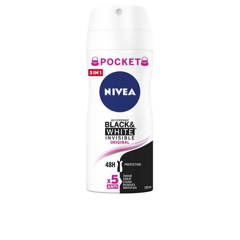 BLACK & WHITE INVISIBLE deo vapo 100 ml by NIVEA for Woman