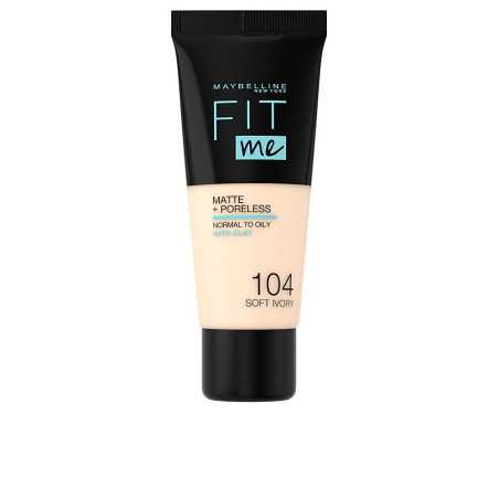 FIT ME Foundation matteporeless 104 soft ivory by MAYBELLINE for Unisex