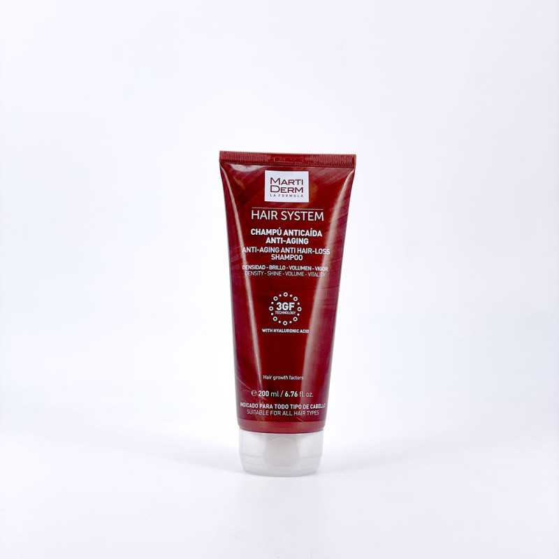 HAIR SYSTEM champú anticaída antiaging 200 ml by MARTIDERM for Unisex HAIR SYSTEM champú anticaída antiaging 200 ml by MARTIDERM for Unisex