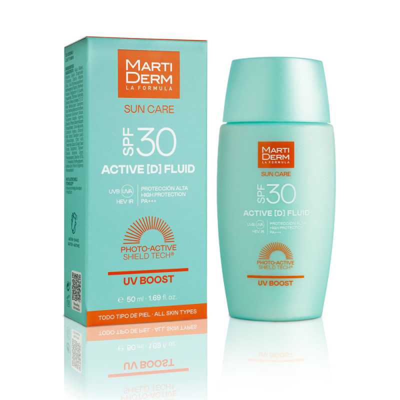SUN CARE ACTIVE [D] protector solar fluido SPF30 50 ml by MARTIDERM for Unisex