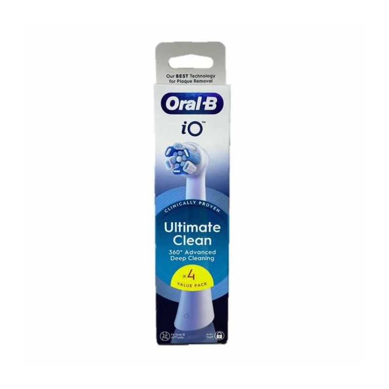 Testine di ricambio Oral-B iO Ultimate Clean White, confezione da 4