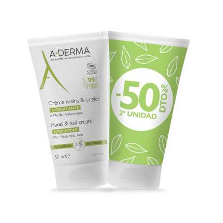 MANOS & UÑAS crema pack 2 x 50 ml by A-DERMA for Unisex