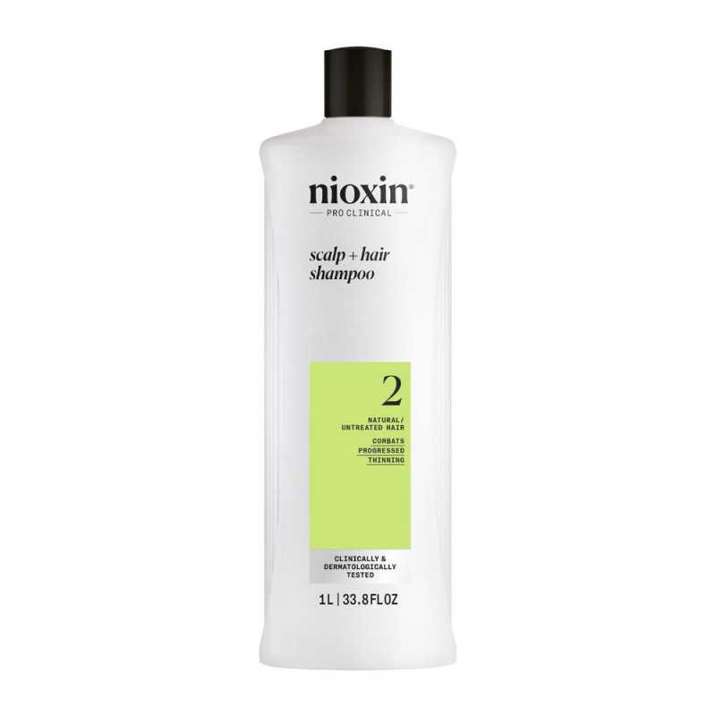 SISTEMA 2 - Champú - Cabello Natural con Debilitamiento Avanzado 1000 ml by NIOXIN for Unisex