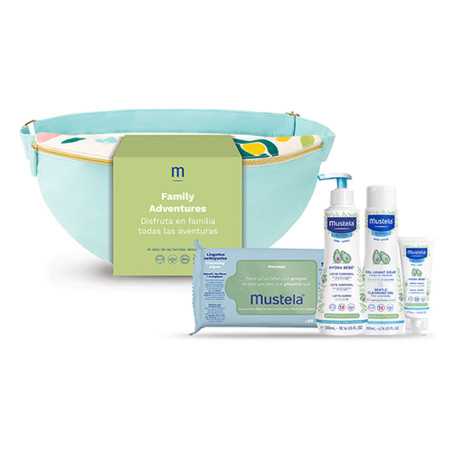 BANANA BAG FAMILY ADVENTUR PASTEL ESTUCHE 5 pz by MUSTELA for Unisex