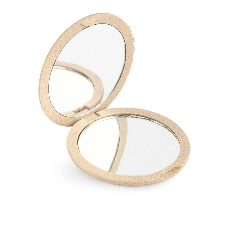 ESPEJO bolso natural fiber doble plegable x4 beige 1 u by BETER for Unisex ESPEJO bolso natural fiber doble plegable x4 beige 1 u by BETER for Unisex