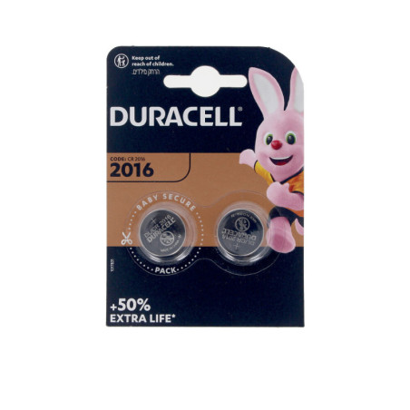 DURACELL BOTON LITIO 3V 2016 DL/CR2016 pilas pack x 2 u by DURACELL for Unisex