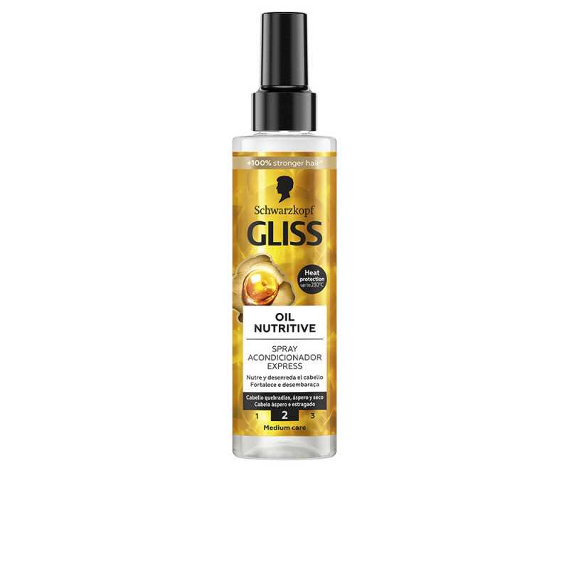 GLISS OIL NUTRITIVE acondicionador spray 200 ml by SCHWARZKOPF MASS MARKET for Unisex GLISS OIL NUTRITIVE acondicionador spray 200 ml by SCHWARZKOPF MASS MARKET for Unisex