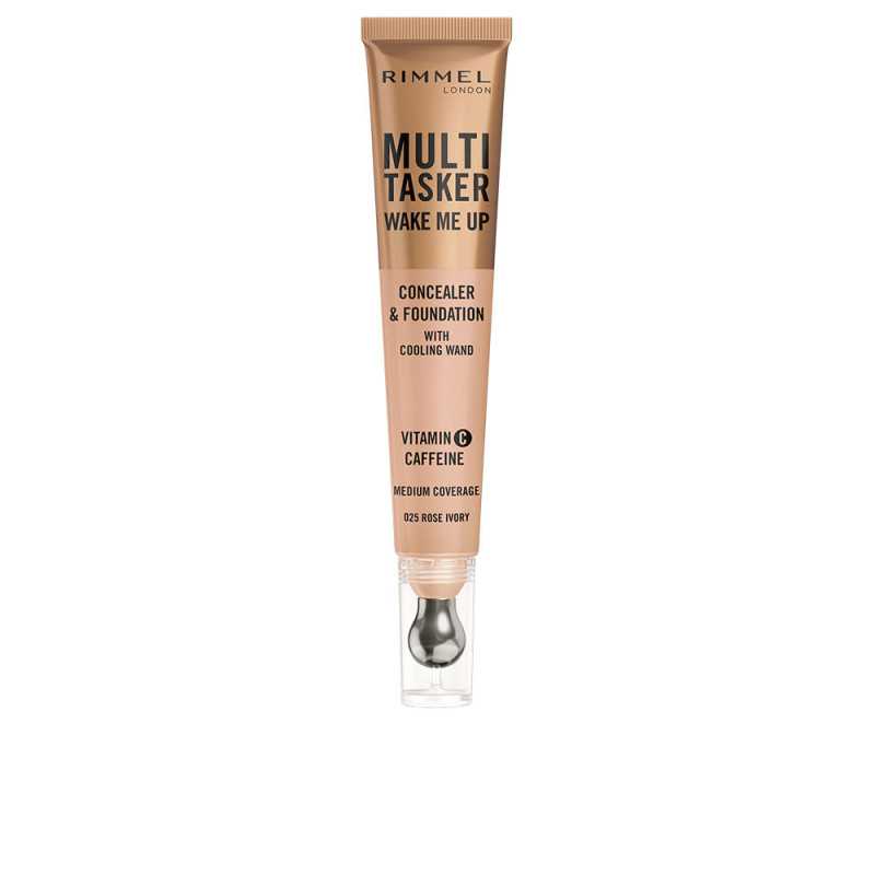 MULTITASKER WAKE ME UP corrector y base de maquillaje Rose Ivory 20 ml by RIMMEL LONDON for Unisex MULTITASKER WAKE ME UP corrector y base de maquillaje Rose Ivory 20 ml by RIMMEL LONDON for Unisex