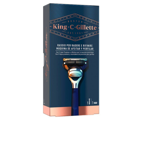 GILLETTE KING shave & edging razor 1 pz by GILLETTE for Man