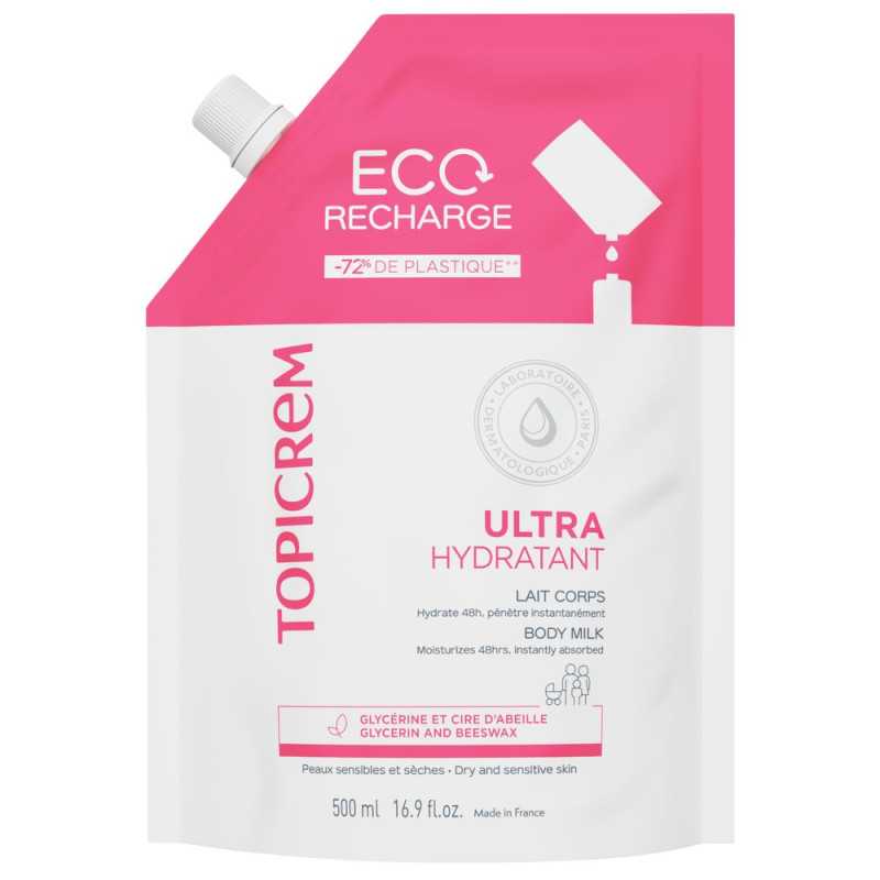 UH leche ultra hidratante corporal recarga 500 ml by TOPICREM for Unisex UH leche ultra hidratante corporal recarga 500 ml by TOPICREM for Unisex