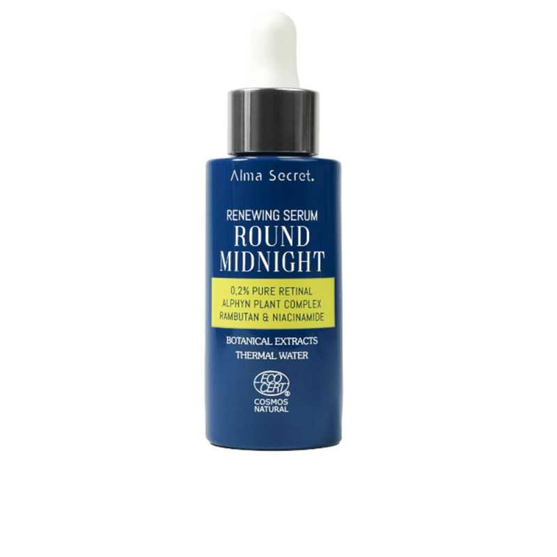 ROUND MIDNIGHT sérum con retinal puro 0,2% 30 ml by ALMA SECRET for Unisex ROUND MIDNIGHT sérum con retinal puro 0,2% 30 ml by ALMA SECRET for Unisex