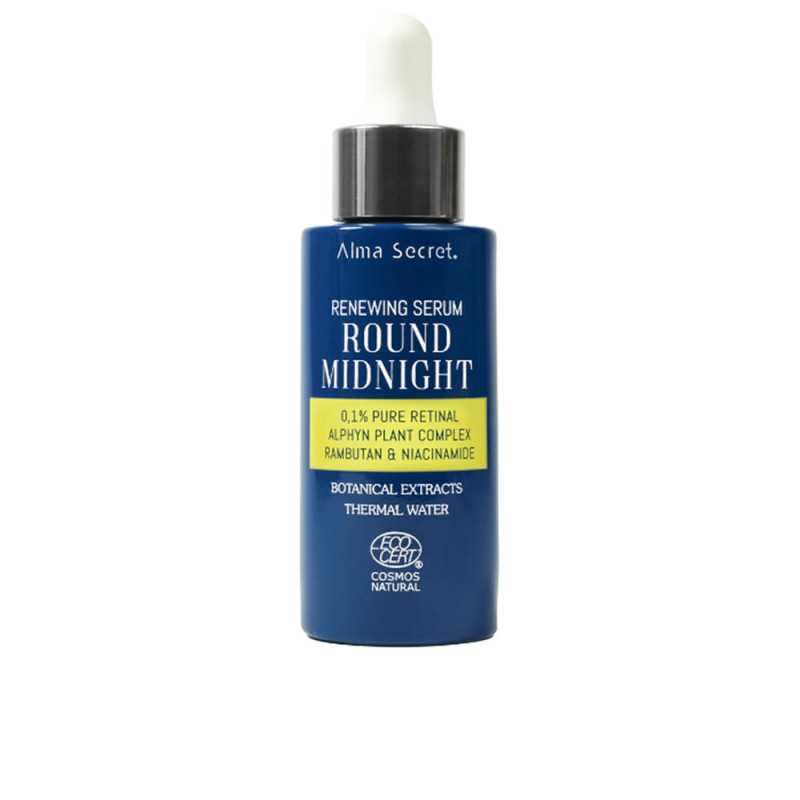 ROUND MIDNIGHT sérum con retinal puro 0,1% 30 ml by ALMA SECRET for Unisex ROUND MIDNIGHT sérum con retinal puro 0,1% 30 ml by ALMA SECRET for Unisex