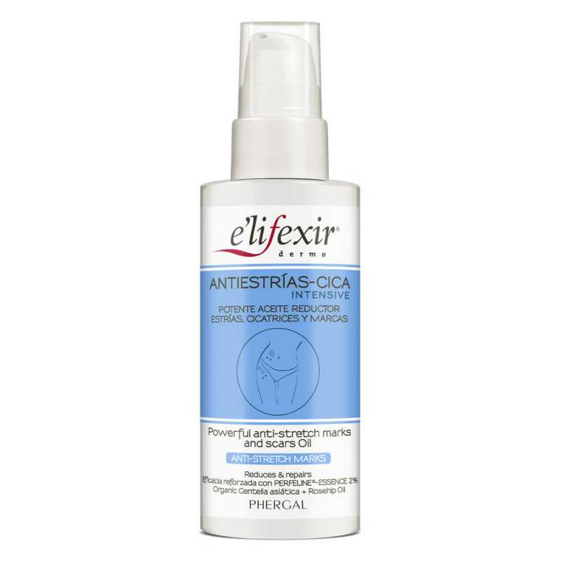 ANTIESTRÍAS CICA INTENSIVE aceite reductor estrías y cicatrices 100 ml by E'LIFEXIR for Woman ANTIESTRÍAS CICA INTENSIVE aceite reductor estrías y cicatrices 100 ml by E'LIFEXIR for Woman