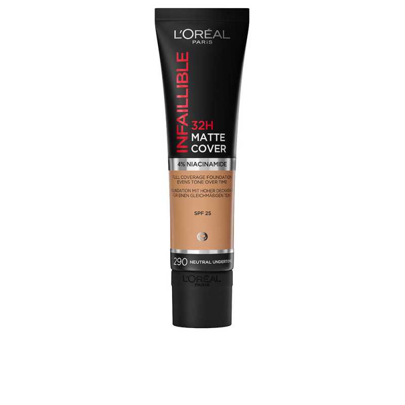 INFAILLIBLE 32H matte cover foundation 290 Neutral Undertone 30 ml by L OREAL PARIS for Unisex INFAILLIBLE 32H matte cover foundation 290 Neutral Undertone 30 ml by L OREAL PARIS for Unisex