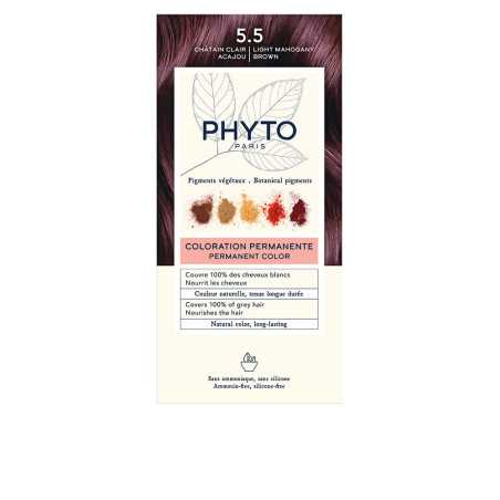 PHYTOCOLOR 55 Castano Claro Caoba 4 u by PHYTO for Unisex