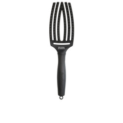 FINGERBRUSH BOAR NYLON FULL BLACK M 1 u by OLIVIA GARDEN for Unisex