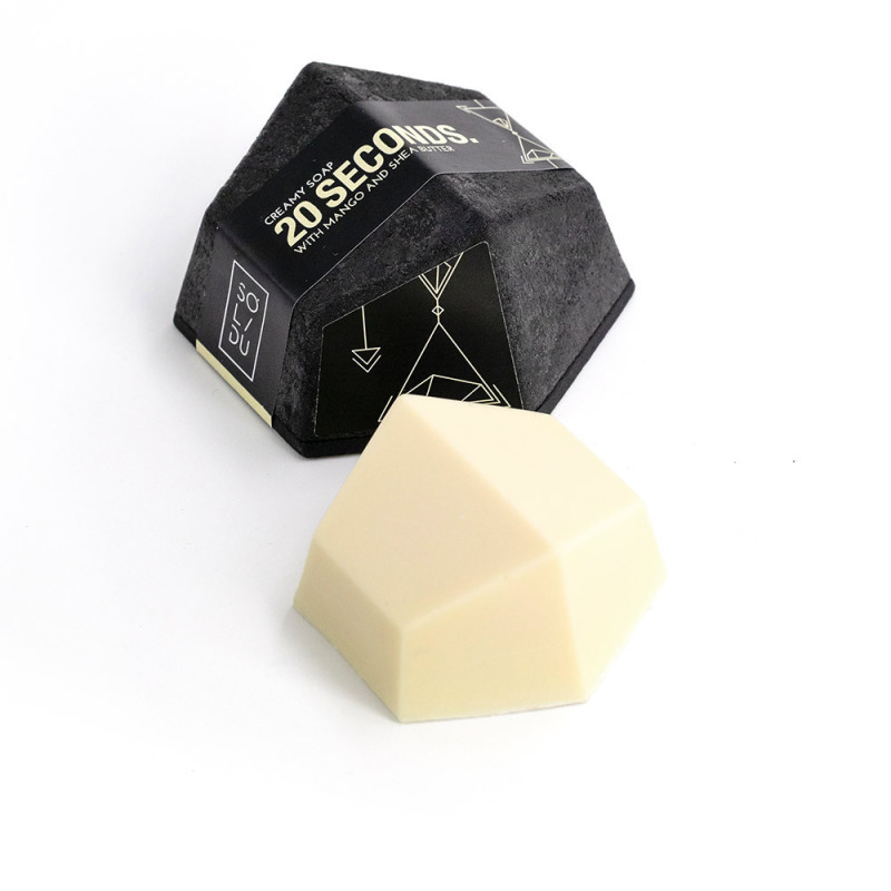 20 SECONDS creamy mango hand and body soap bar 55 gr by SOLIDU for Unisex