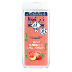 LE PETIT MARSEILLAIS gel baño melocotón y nectarina 650 ml by LE PETIT MARSEILLAIS for Unisex