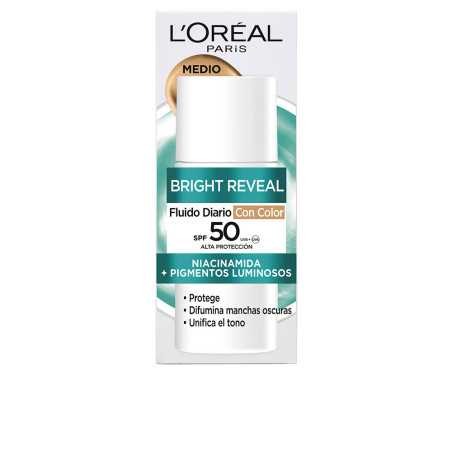 BRIGHT REVEAL NIACINAMIDA fluido diario SPF50 medio 50 ml by L OREAL PARIS for Unisex