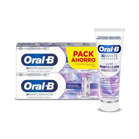 3D WHITE LUXE PERFECCION pasta dentífrica 2 x 75 ml by ORAL-B for Unisex