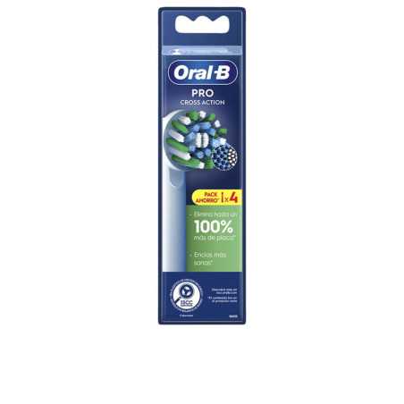 CROSS ACTION cabezales blanco 4 u by ORAL B for Unisex