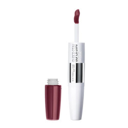 Labial líquido Maybelline Superstar 24 de 2 pasos, maquillaje 260 Wildberry