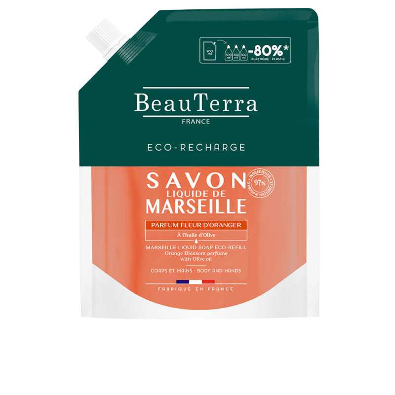 MARSEILLE jabón flor de naranjo recarga 900 ml by BEAUTERRA for Unisex MARSEILLE jabón flor de naranjo recarga 900 ml by BEAUTERRA for Unisex