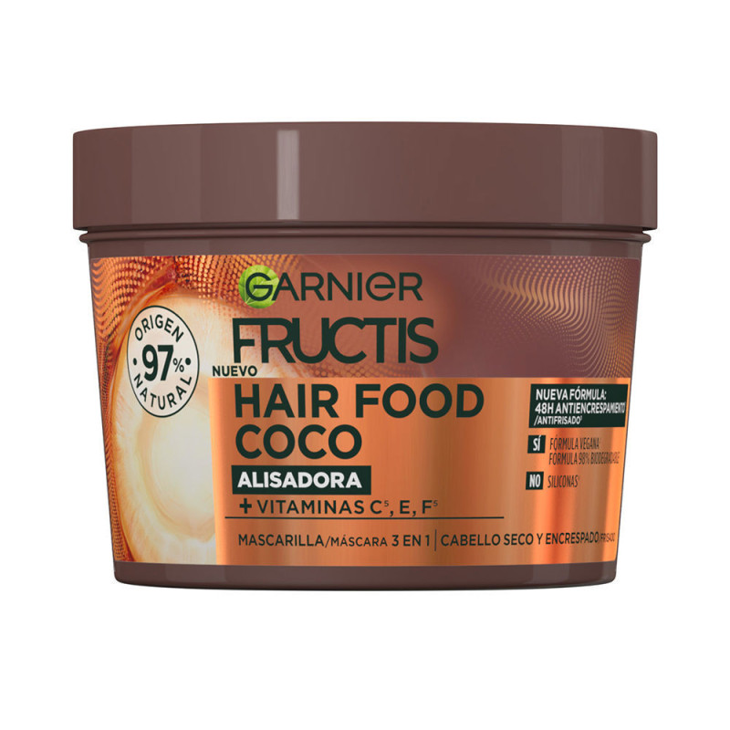 FRUCTIS HAIR FOOD coco mascarilla alisadora 390 ml by GARNIER for Woman
