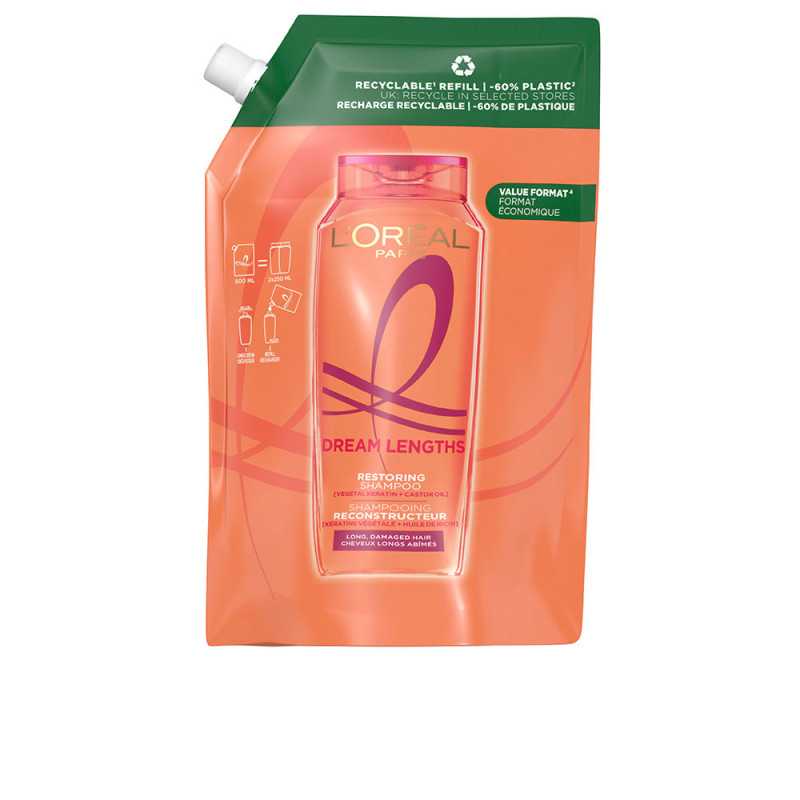 ELVIVE DREAM LONG champú reconstructor recarga eco pack 500 ml by L'ORÉAL PARIS for Woman ELVIVE DREAM LONG champú reconstructor recarga eco pack 500 ml by L'ORÉAL PARIS for Woman