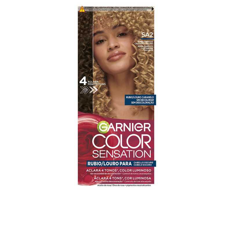COLOR SENSATION tinte rubio luminoso sin decoloracion para cabello oscuro Louro Caramelo 5 u by GARNIER for Unisex COLOR SENSATION tinte rubio luminoso sin decoloracion para cabello oscuro Louro Caramelo 5 u by GARNIER for Unisex