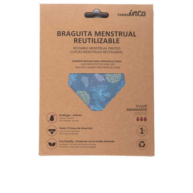 BRAGUITA MENSTRUAL absorcion super azul talla L 1 u by INCA for Woman BRAGUITA MENSTRUAL absorcion super azul talla L 1 u by INCA for Woman