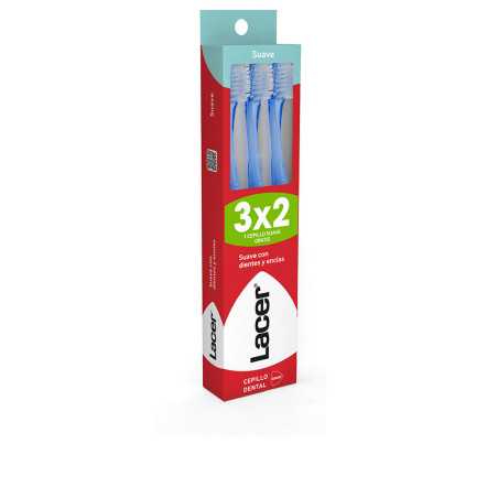 CEPILLO DENTAL suave pack 3 u by LACER for Unisex