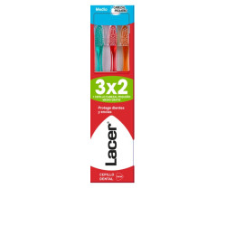 CEPILLO DENTAL cabezal pequeño medio pack 3 u by LACER for Unisex