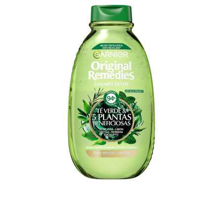 ORIGINAL REMEDIES champú té verde y 5 plantas beneficiosas 400 ml by GARNIER for Unisex