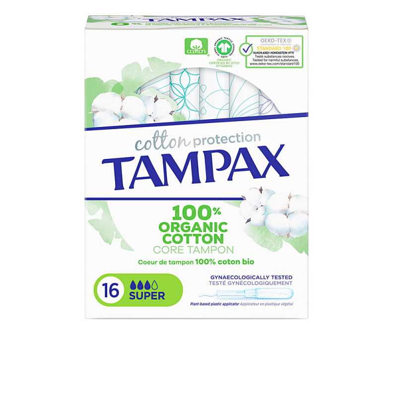 TAMPAX ORGANIC SUPER tampón 16 u by TAMPAX for Woman TAMPAX ORGANIC SUPER tampón 16 u by TAMPAX for Woman