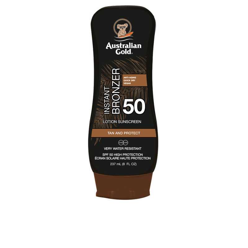 SUNSCREEN SPF50 lotion with bronzer 237 ml by AUSTRALIAN GOLD for Unisex SUNSCREEN SPF50 lotion with bronzer 237 ml by AUSTRALIAN GOLD for Unisex