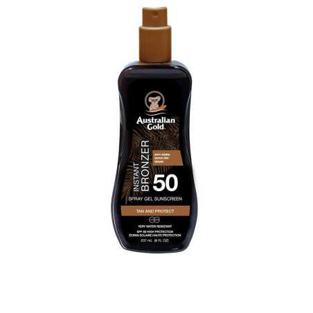 SUNSCREEN SPF50 spray gel with instant bronzer 237 ml by AUSTRALIAN GOLD for Unisex