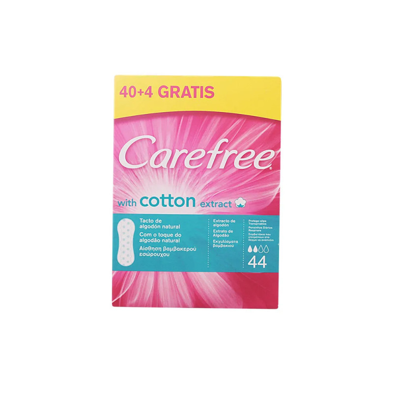 Slips Carefree en extrait de coton Protege 44 unités