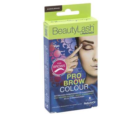 BEAUTYLASH PRO BROW COLOUR kit tinte cejas Castano oscuro 1 u by REFECTOCIL for Unisex