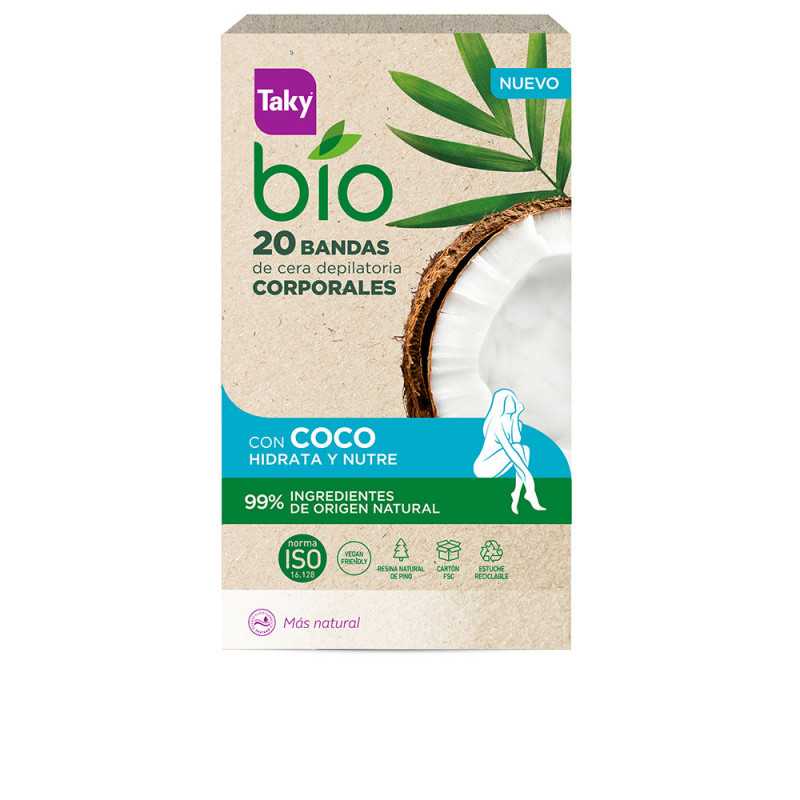 BIO COCO bandas de cera corporales depilatorias 20 uds by TAKY for Woman BIO COCO bandas de cera corporales depilatorias 20 uds by TAKY for Woman