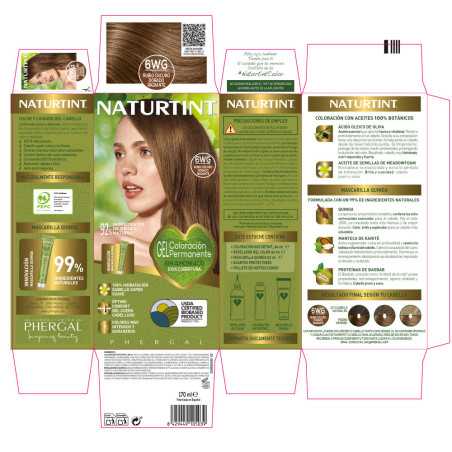 NATURTINT tinte sin amoniaco 6Wg Rubio Oscuro Dorado Radiante 170 ml by NATURTINT for Unisex