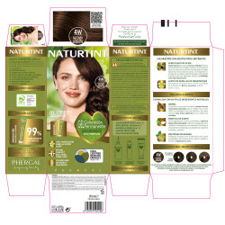 NATURTINT tinte sin amoniaco 4W Castano Oscuro Radiante 170 ml by NATURTINT for Unisex