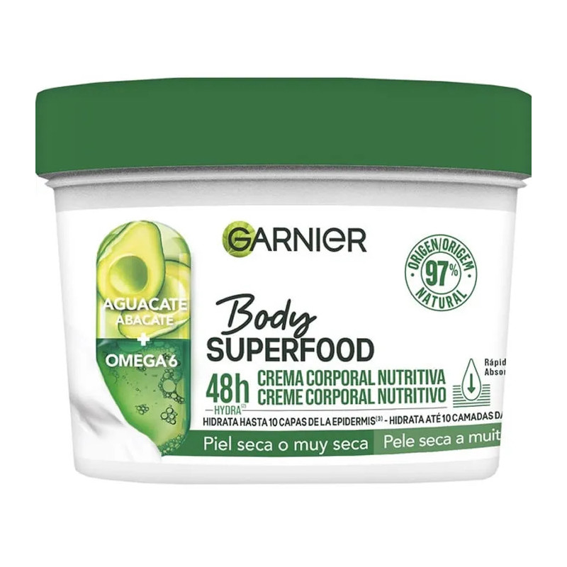 Garnier Body Superfood Crema Corporal Nutritiva Aguacate 380ml