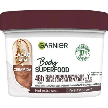 Creme Corporal Reparador Garnier Body Superfood Cacau 380ml