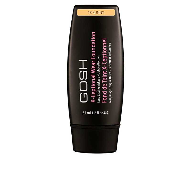 X CEPTIONAL WEAR FOUNDATION long lasting makeup 18 sunny 35 ml by GOSH for Unisex