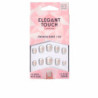 FRENCH bare nails with glue square 144 XS 24 u by ELEGANT TOUCH for Unisex
