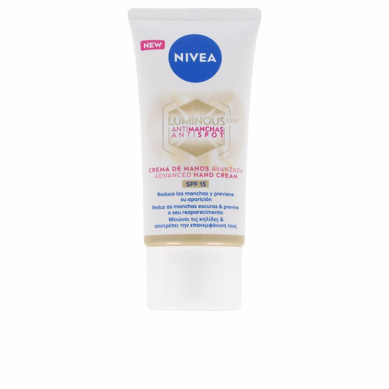 LUMINOUS 630º ANTIMANCHAS crema manos SPF15 50 ml by NIVEA for Unisex