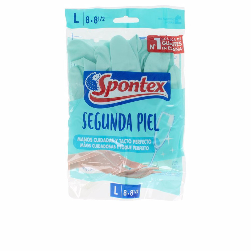 SEGUNDA PIEL guantes talla L by SPONTEX for Unisex